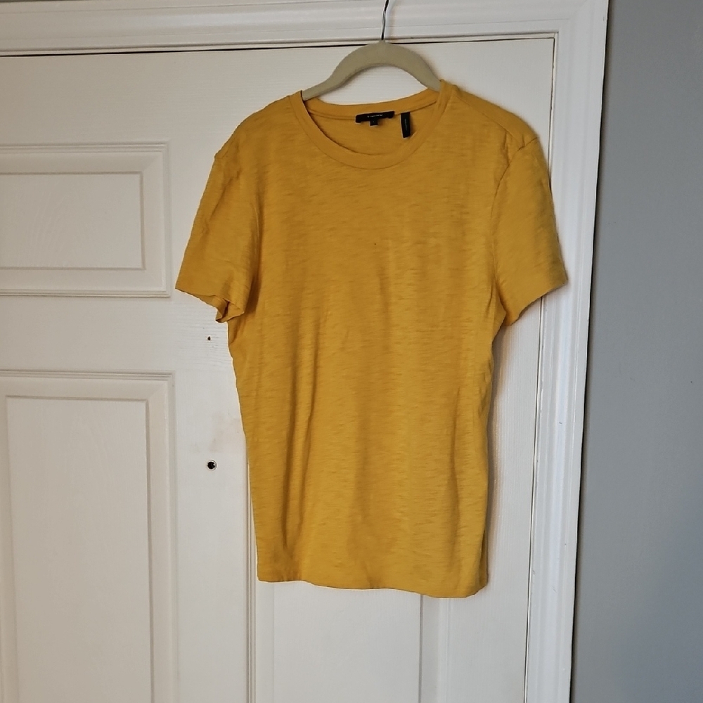 Theory Nebullus Organic Tiny Tee Yellow Short Sleeve Tee